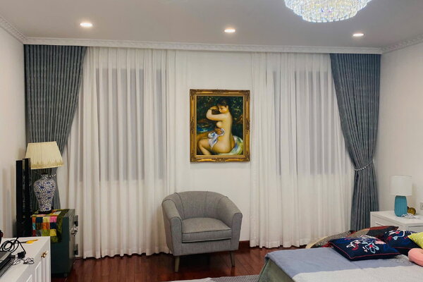 Rèm vải 2 lớp cao cấp, sang trọng tại phường Phú Lương, Hà Đông