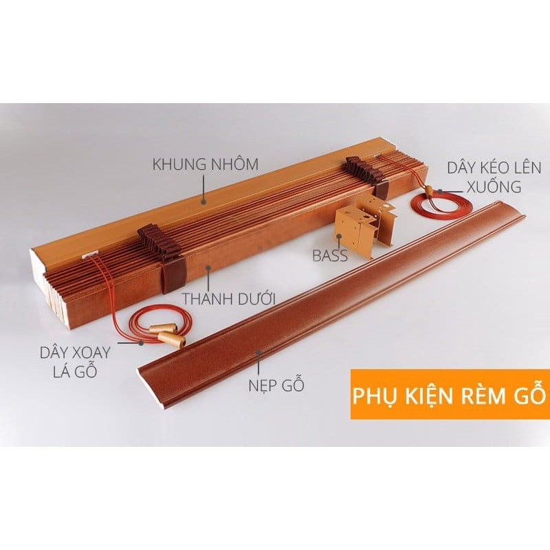 Rèm Sáo Gỗ - MSJ 323