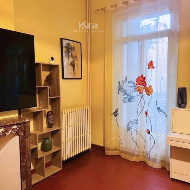 Rèm Thêu Tay Truyền Thống- Mã 03