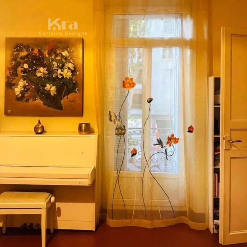 Rèm Thêu Tay Truyền Thống- Mã 05