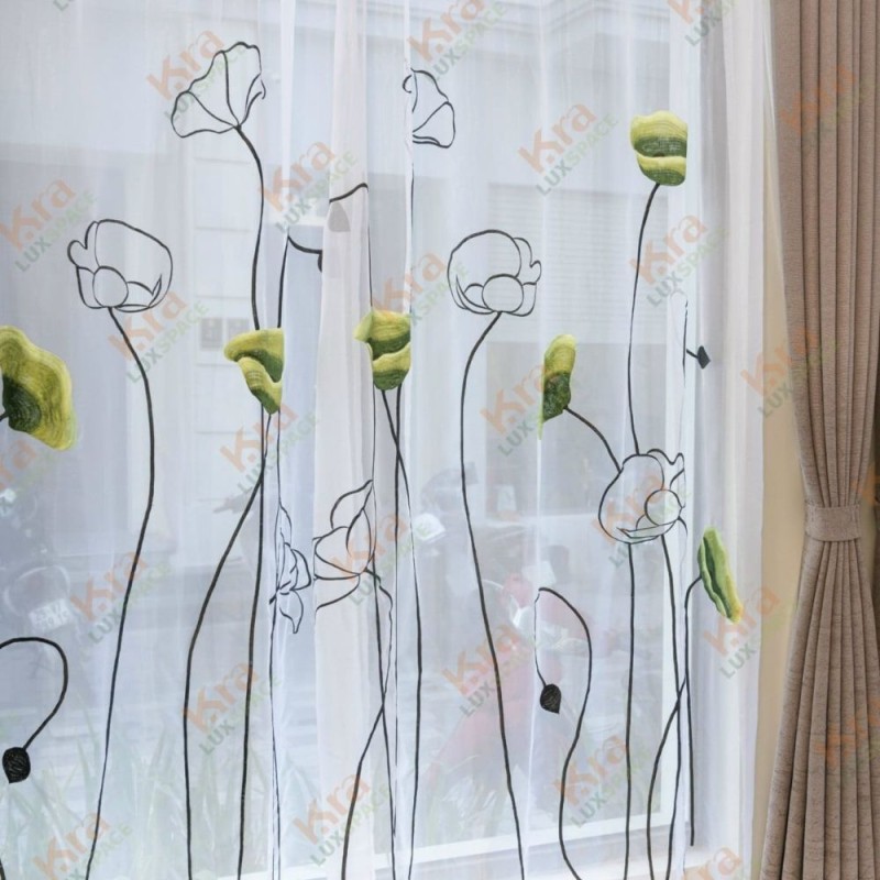 Rèm Thêu Tay Hiện Đại- Mã 03