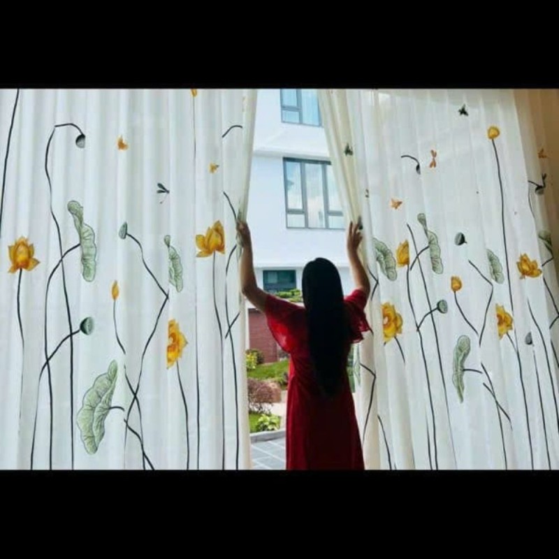 Rèm Thêu Tay Hiện Đại- Mã 03