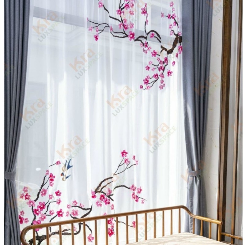 Rèm Thêu Tay Hiện Đại- Mã 04