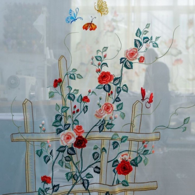 Rèm Thêu Tay Hiện Đại- Mã 05