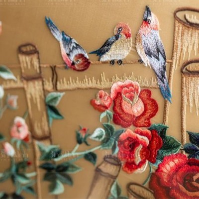 Rèm Thêu Tay Hiện Đại- Mã 05