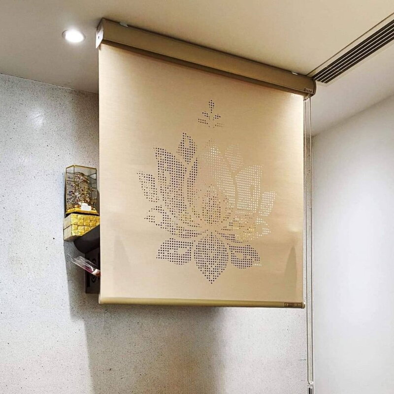 Rèm ban thờ khắc laze HQ-Mã 06