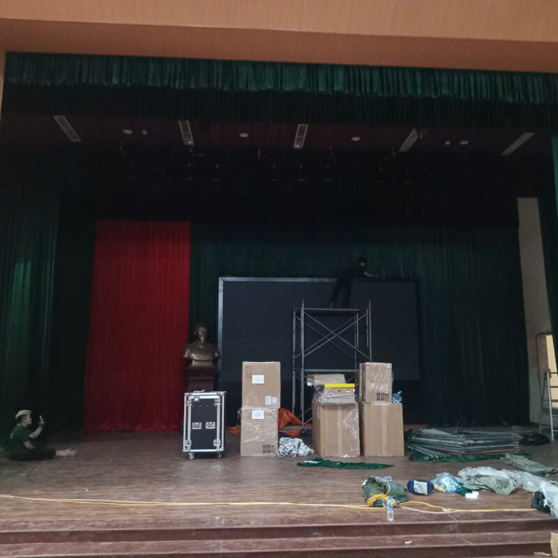 rèm phông SK 01 hội trường, sân khấu