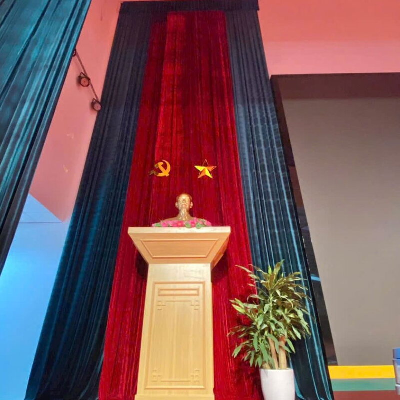 rèm phông SK02 hội trường, sân khấu