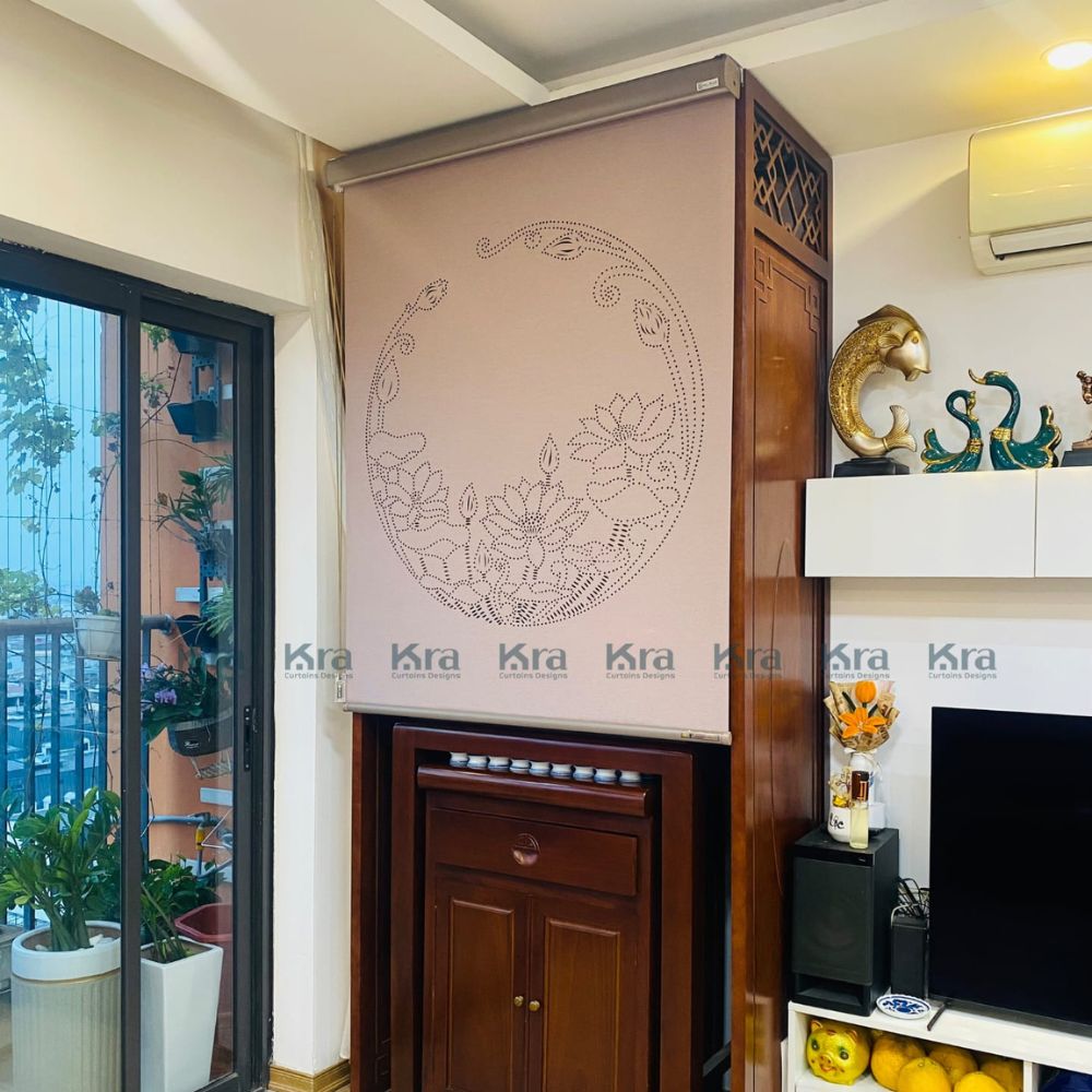 rèm ban thờ khắc laze Hàn Quốc