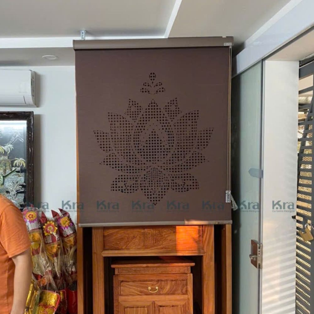 rèm ban thờ khắc laze
