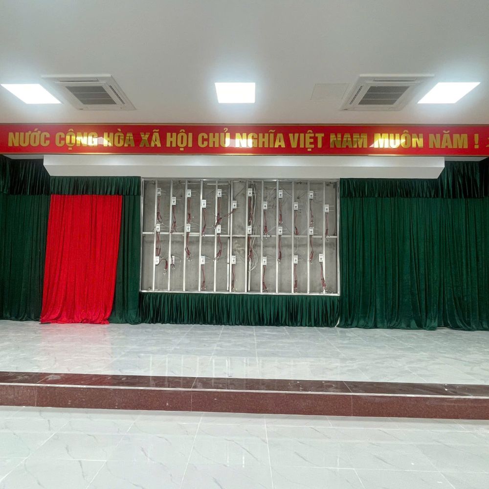 rèm phông hội trường